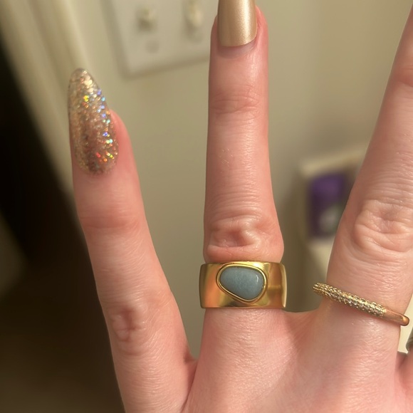Madewell Jewelry - Madewell gold and turquoise ring
